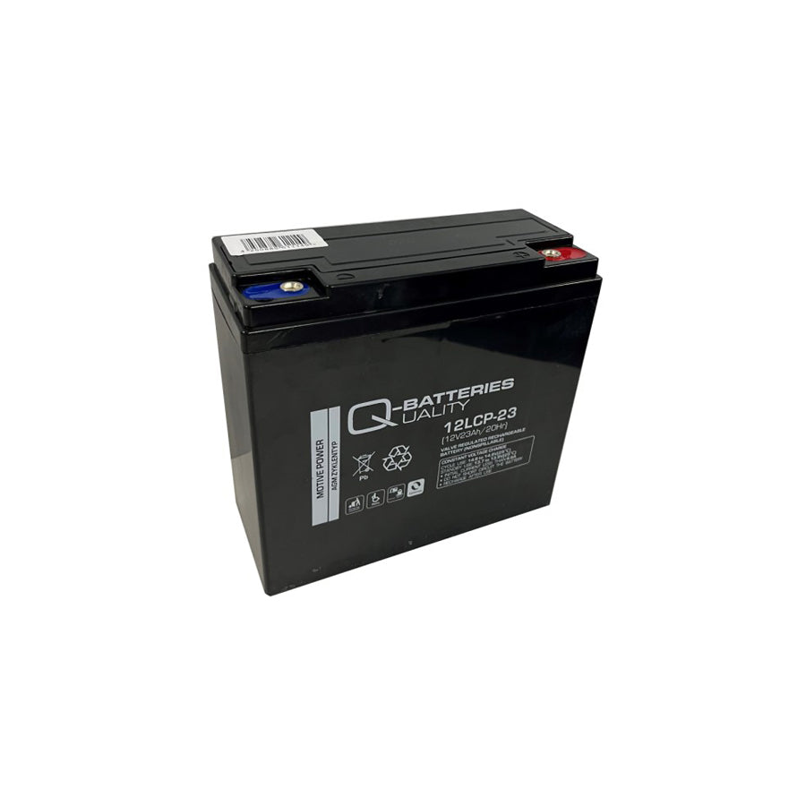 Q-Batteries 12LCP23 / 12V 23Ah lead acid battery Cycle type AGM Deep Cycle VRLA F3 connector