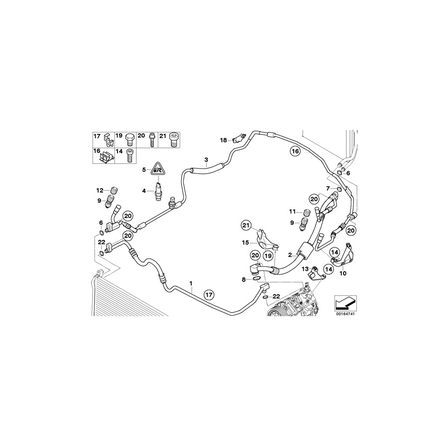 Genuine BMW 64509209728 E82 E88 Pressure Hose,Condenser,Evaporator (Inc. 135i & M Coupé) | Duco Car Parts UK Car Parts