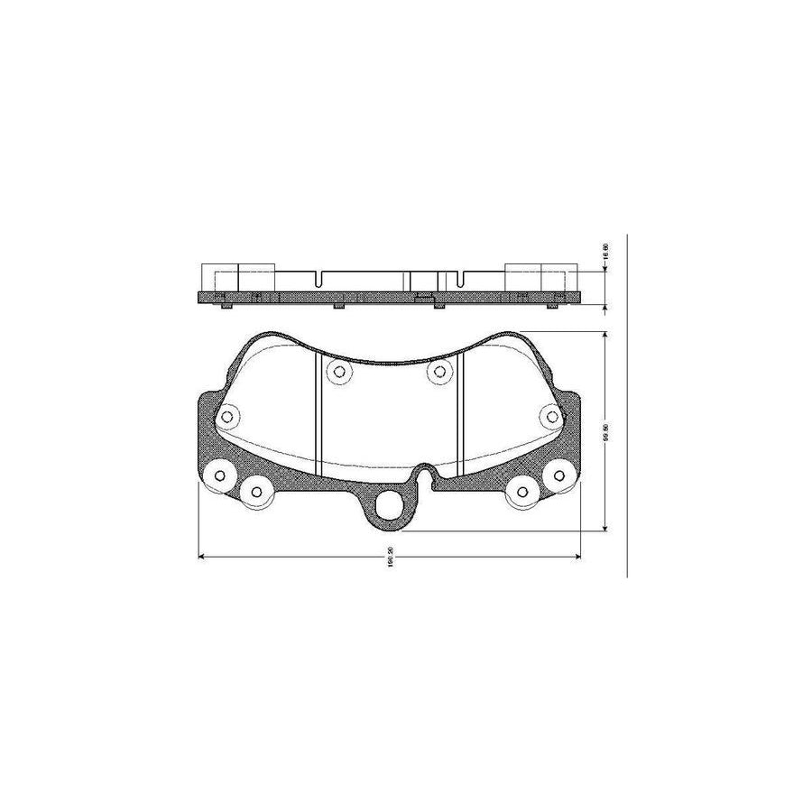 Bosch 0986Tb2454 Brake Pad Set Excl Wear Warning Contact