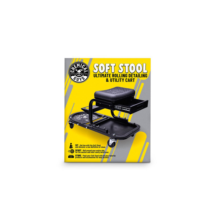 Chemical Guys Soft Stool Ultimate Utility Detailing Cart | Duco Car Parts UK Car Parts