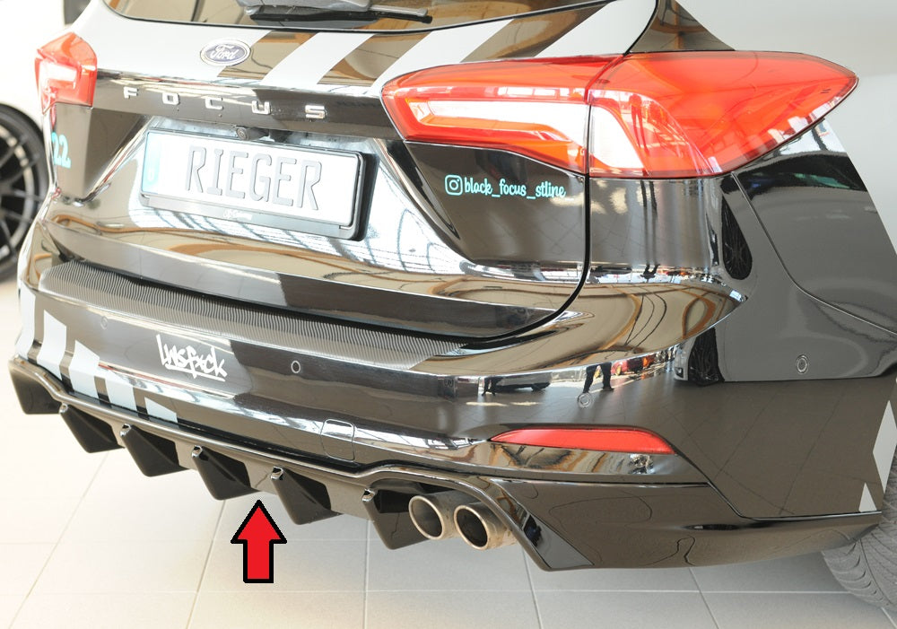Rieger 00088240 Ford DEH Focus 4 Rear Diffuser (Inc. Focus 4 ST)