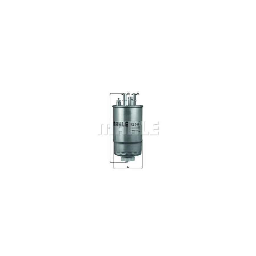 MAHLE ORIGINAL KL 566 Fuel filter In-Line Filter
