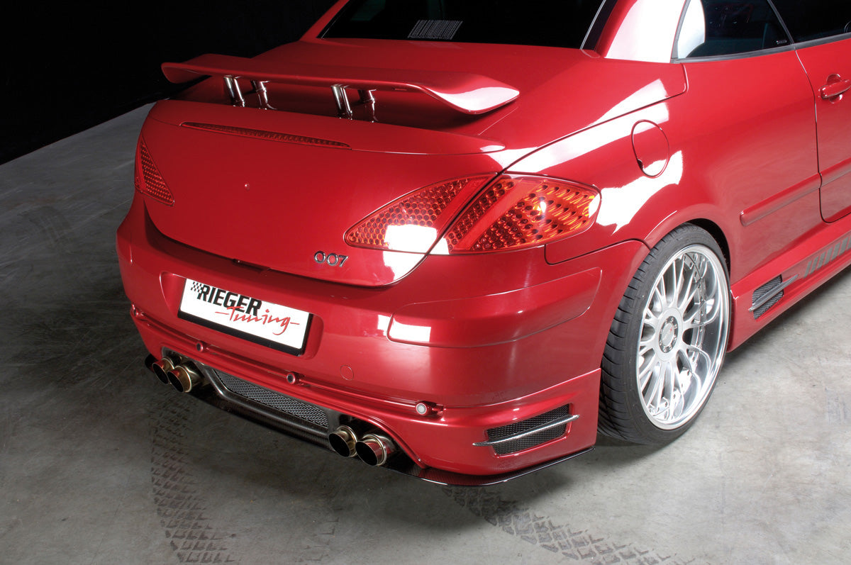 Rieger 00099401 Peugeot 307 Rear Diffuser - Carbon-Look