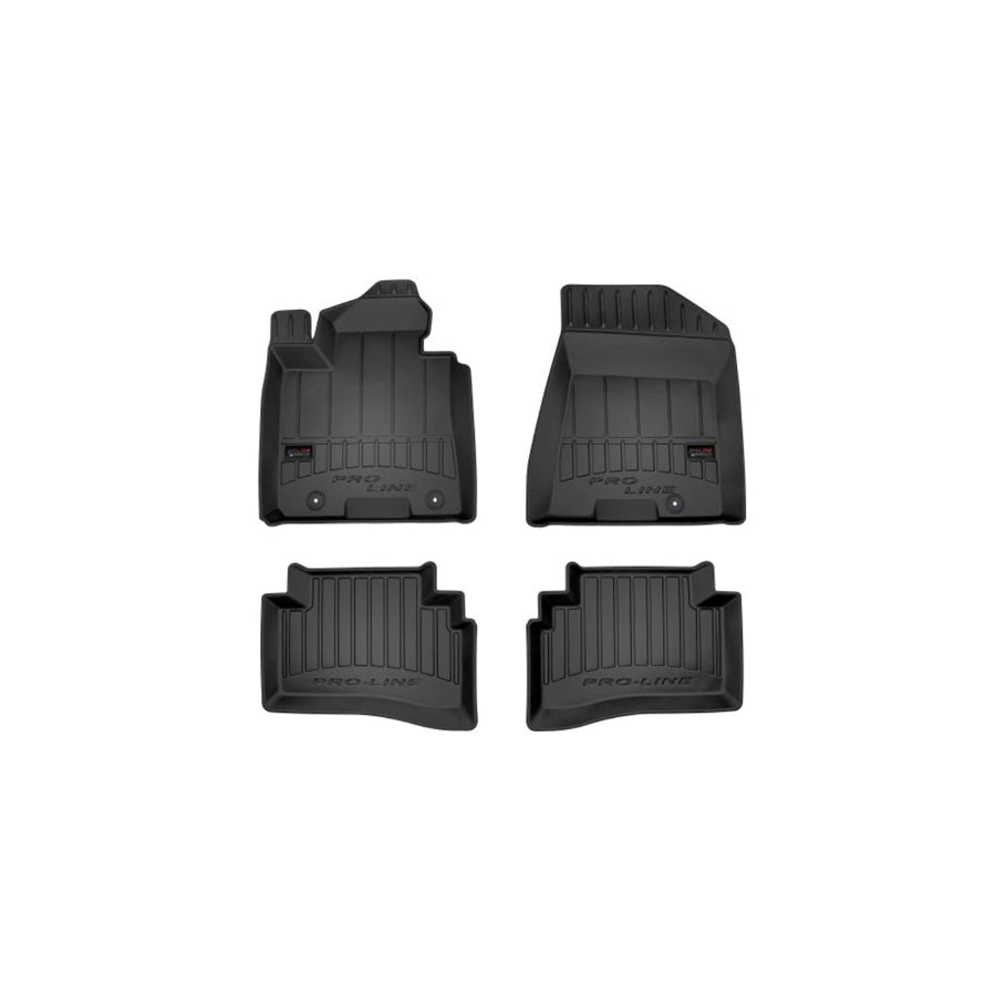 FROGUM Tailored 3D407138 Floor mat set Elastomer, Front and Rear, Quantity: 4, Black, (LHD)