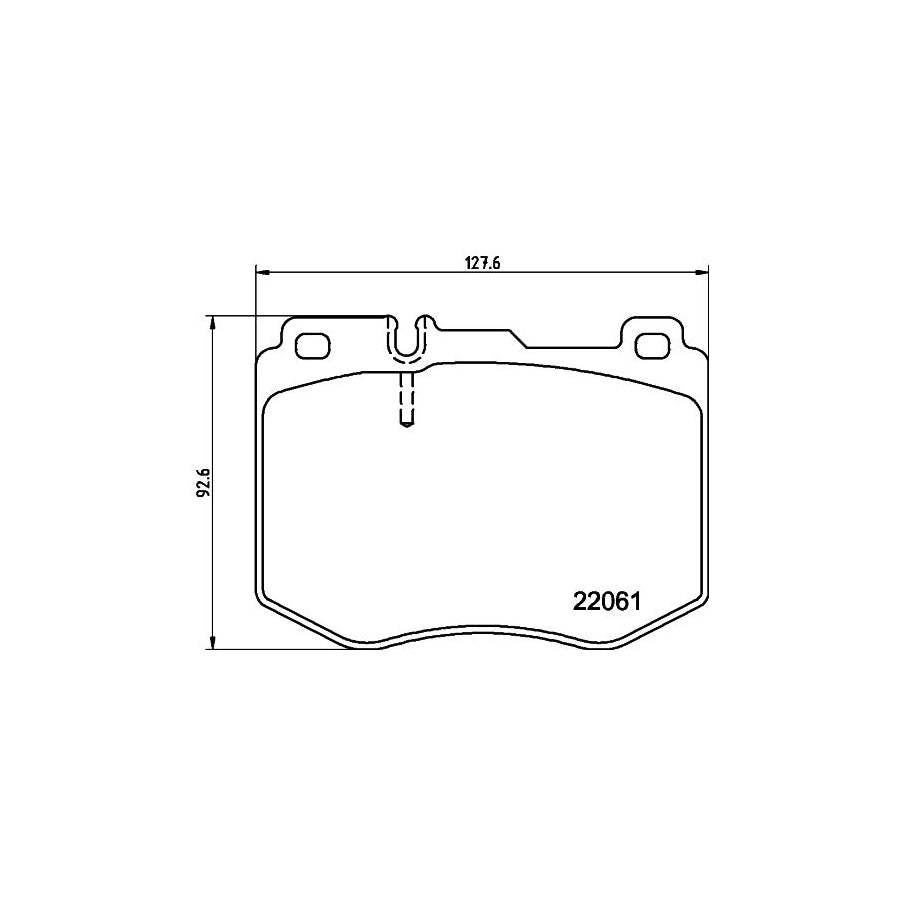 Hella 8DB 355 037 971 Brake Pad Set Prepared For Wear Indicator