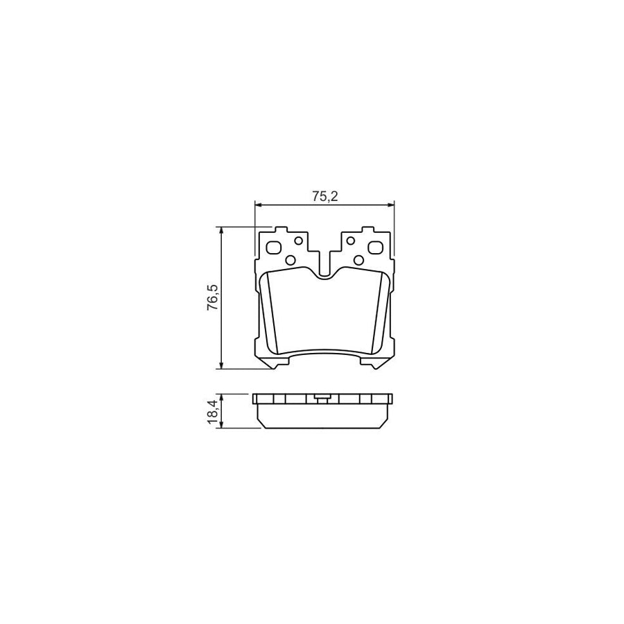 Bosch 0986494424 Brake Pad Set For Lexus Ls Iv Xf40 BP1346