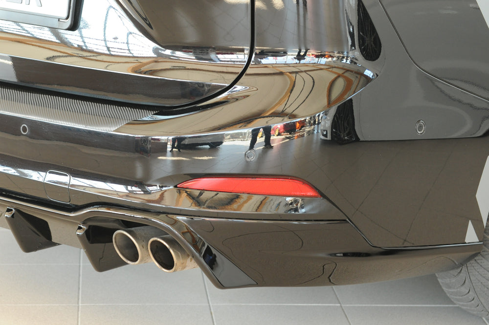 Rieger 00088240 Ford DEH Focus 4 Rear Diffuser for Original Twin Tailpipe RIght (Inc. Focus 4 ST) - Glossy Black