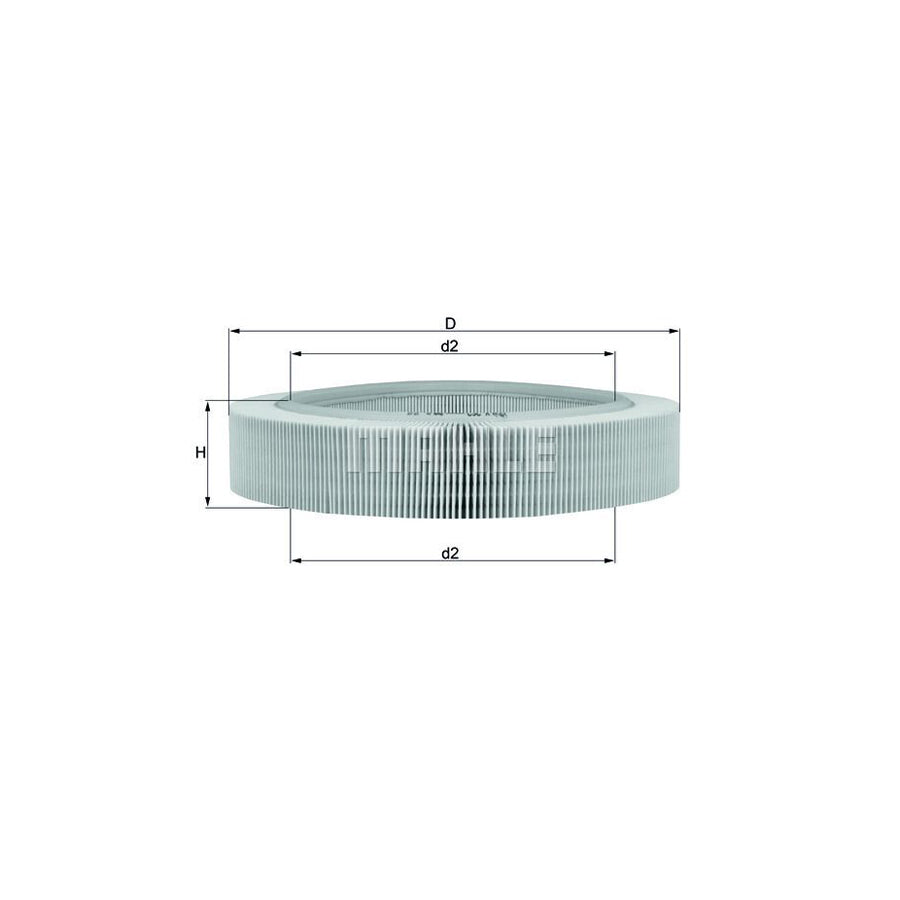 MAHLE ORIGINAL LX 262 Air Filter Filter Insert