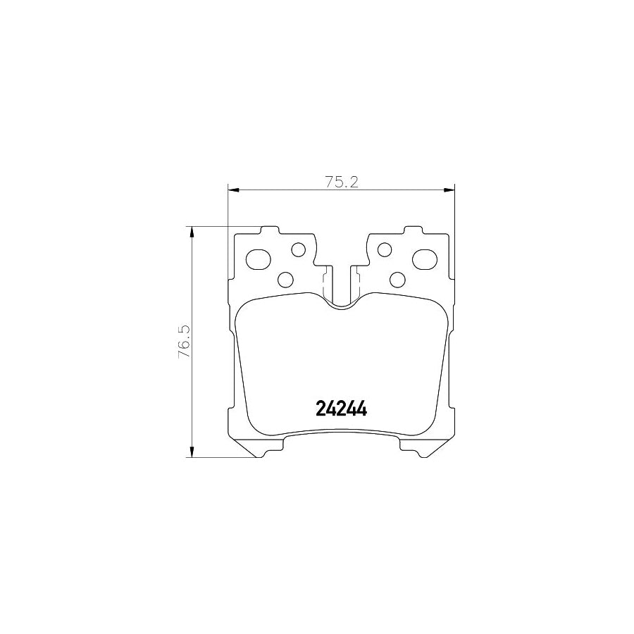 Hella 8DB 355 006 651 Brake Pad Set For Lexus Ls Prepared For Wear Indicator