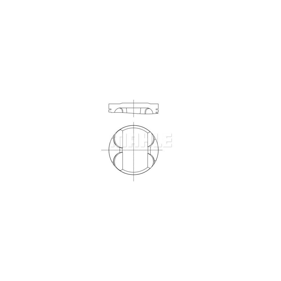 MAHLE ORIGINAL 082 PI 00100 001 Piston 80,25 mm, without cooling duct