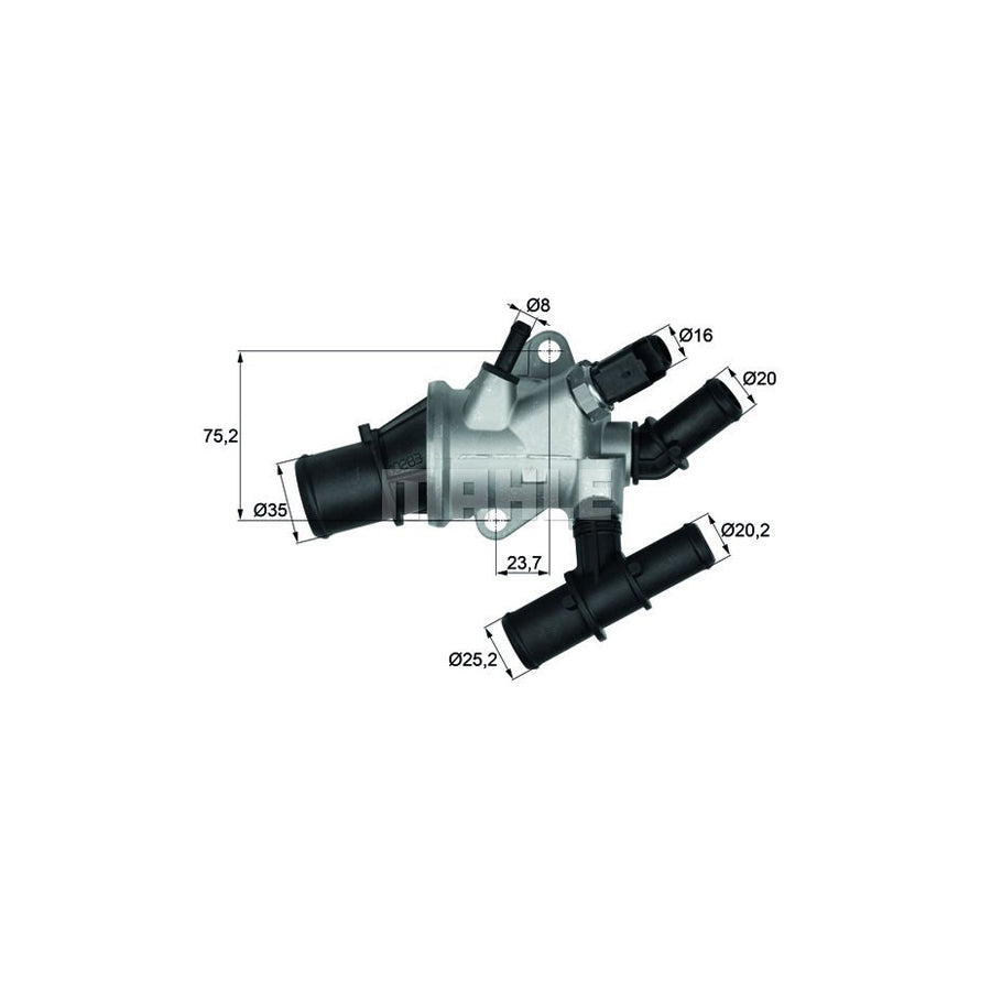 MAHLE ORIGINAL TI 162 88 Engine thermostat Opening Temperature: 88,0°C