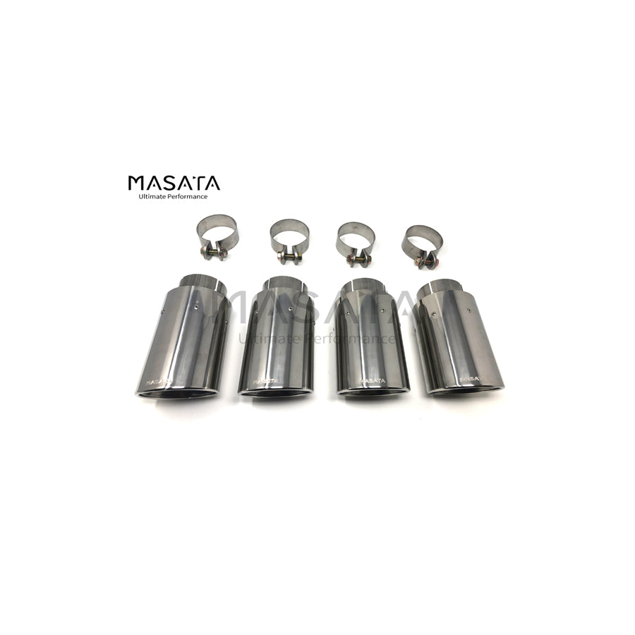 Masata BMW S55 F80 F82 Angle Cut Exhaust Tips (M3 & M4)