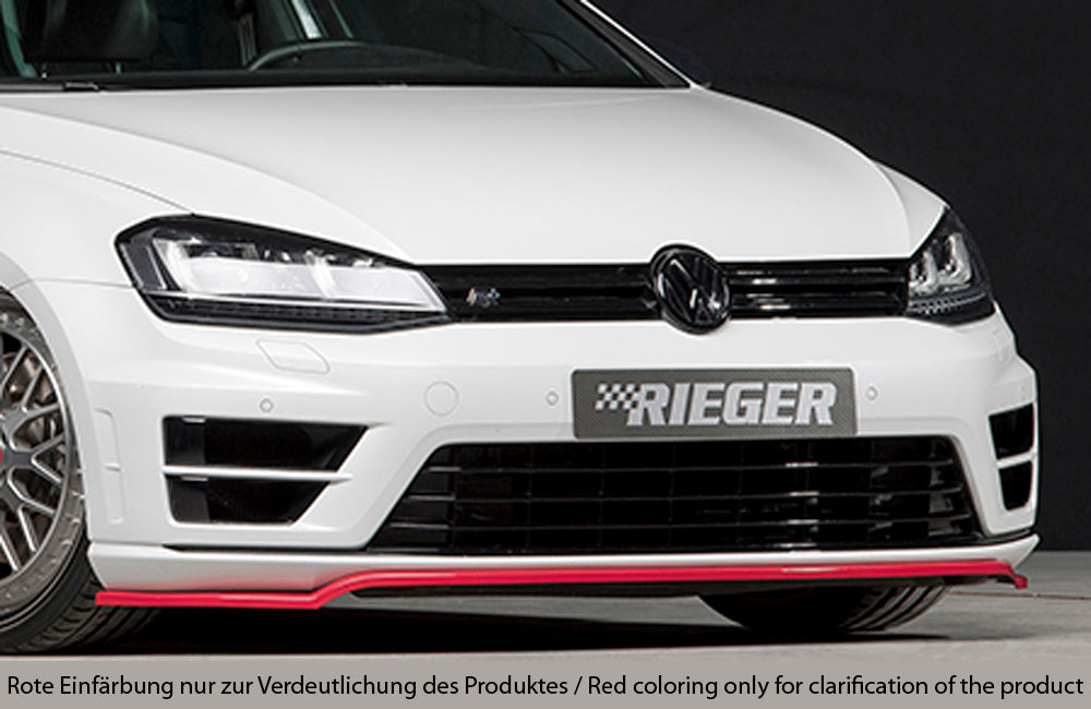 Rieger 00088091 VW Mk7 Mk7-Line Golf R Front Splitter - Glossy Black