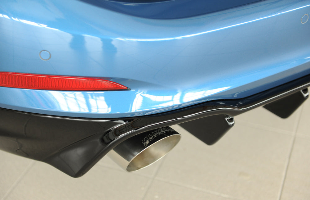 Rieger 00088242 Ford DEH Focus 4 Rear Diffuser for Sport Tailpipe Left & Right (Inc. Focus 4 ST) - Glossy Black
