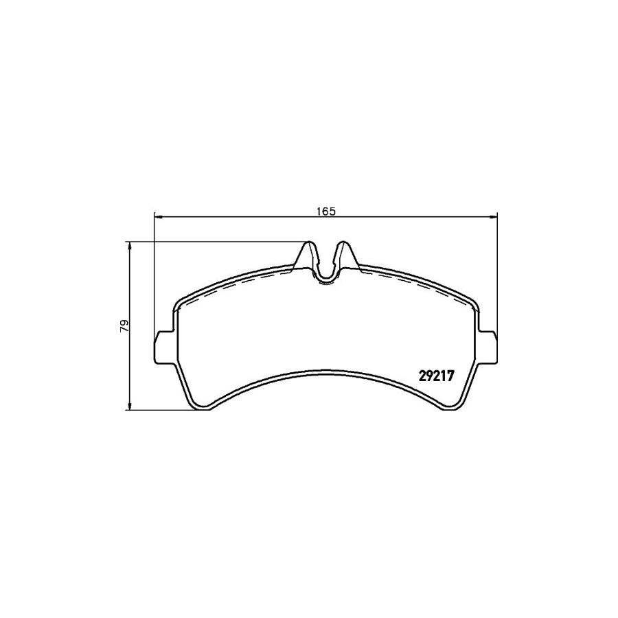 Hella 8DB 355 005 541 Brake Pad Set Prepared For Wear Indicator With Brake Caliper Screws