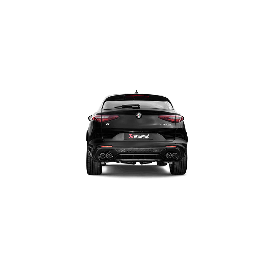 Akrapovic S-AR/TI/6H Alfa Romeo Stelvio Quadrifoglio Slip-On Line (Titanium) | Duco Car Parts UK Car Parts