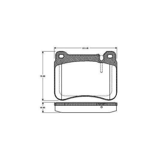 Bosch 0986Tb2972 Brake Pad Set Excl Wear Warning Contact