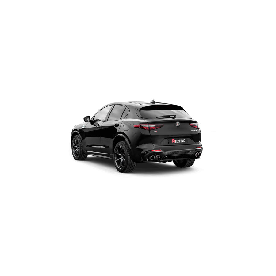 Akrapovic S-AR/TI/6H Alfa Romeo Stelvio Quadrifoglio Slip-On Line (Titanium) | Duco Car Parts UK Car Parts