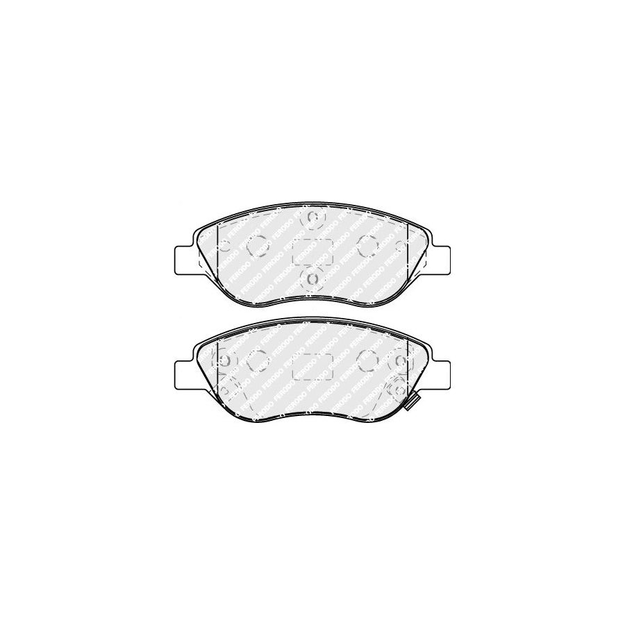 Ferodo Fdb5138 Brake Pad Set For Fiat Tipo With Acoustic Wear Warning With Accessories
