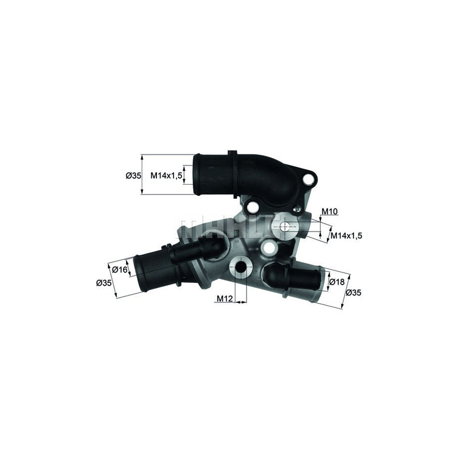 MAHLE ORIGINAL TI 111 80D Engine thermostat Opening Temperature: 80°C, with seal