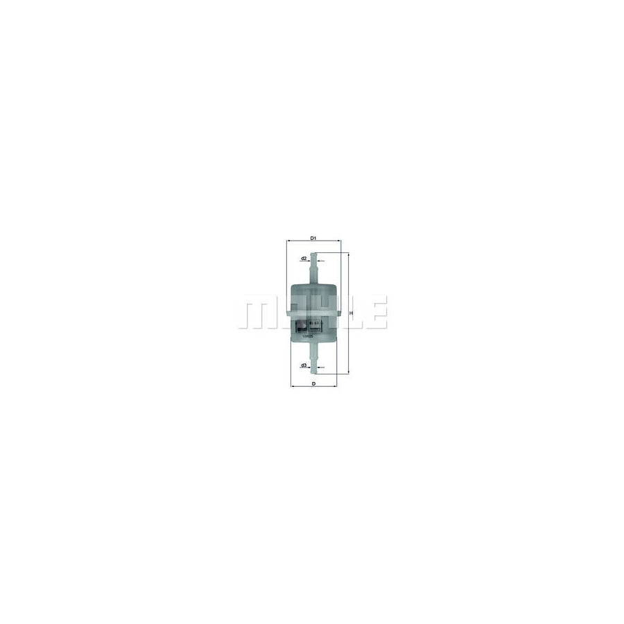 MAHLE ORIGINAL KL 63 Fuel filter In-Line Filter