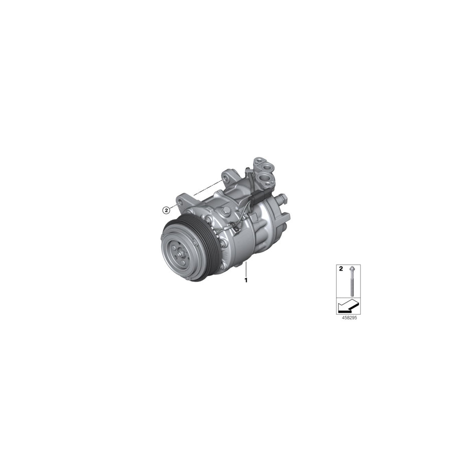 Genuine BMW 64526926546 G07 Rp A/C Compressor W/O Magnetic Clutch R134A/R1234YF (Inc. X7 30dX, X7 40iX & X7 M50dX) | Duco Car Parts UK Car Parts