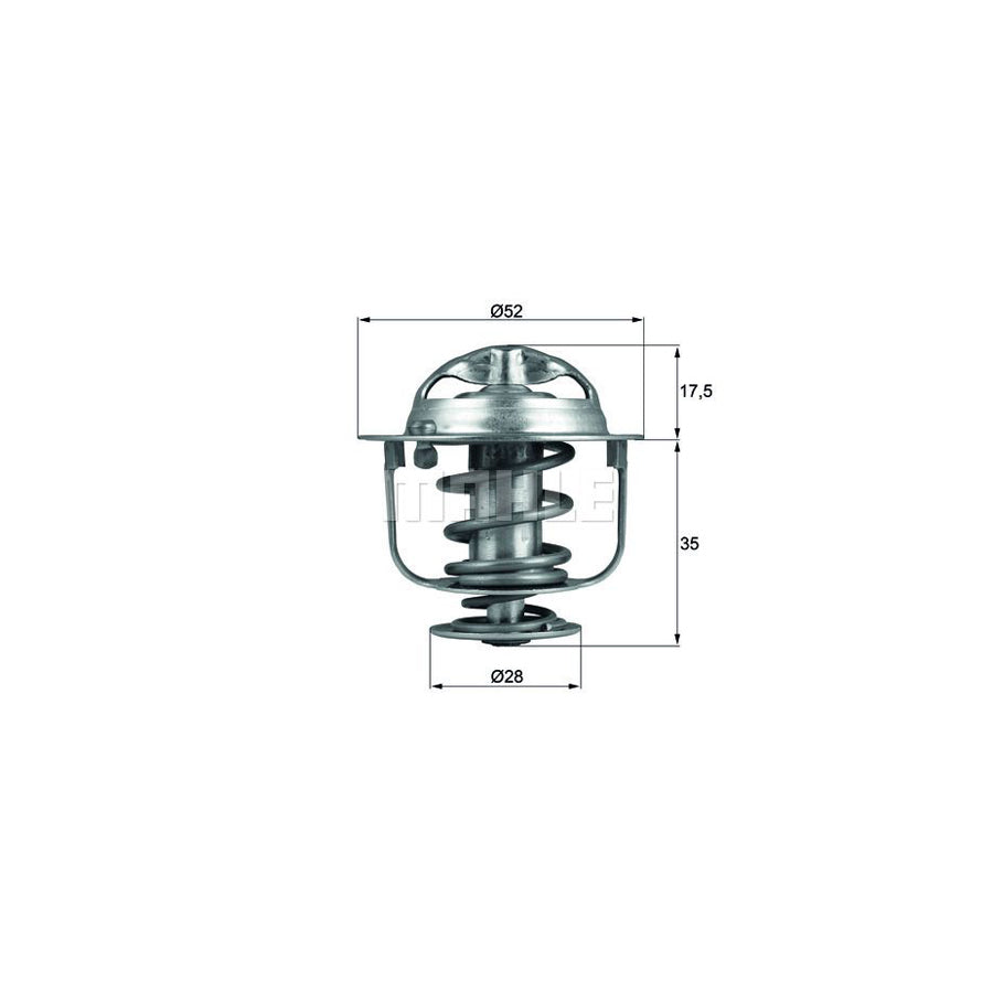 MAHLE ORIGINAL TX 119 82D Engine thermostat Opening Temperature: 82°C, with seal