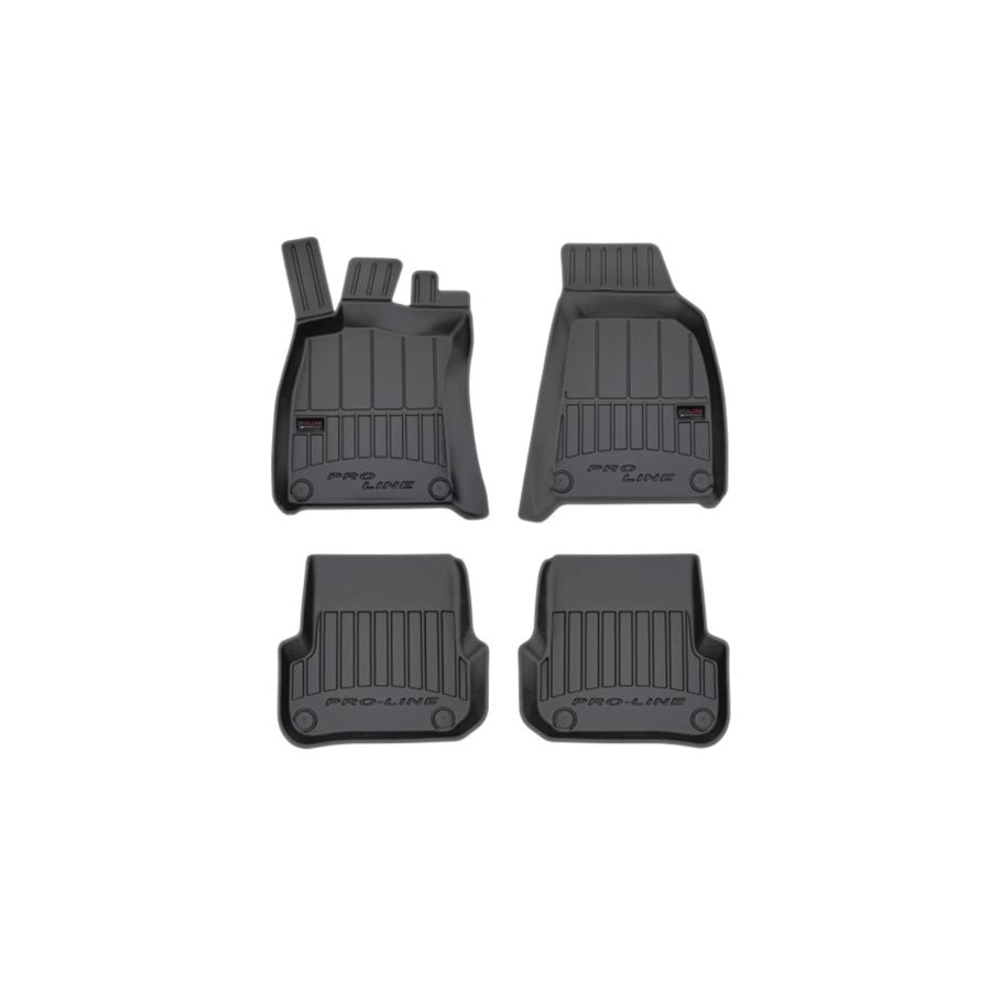 FROGUM 3D407633 Floor mat set for AUDI A6 C6 Saloon (4F2) Elastomer, Front and Rear, Quantity: 4, Black