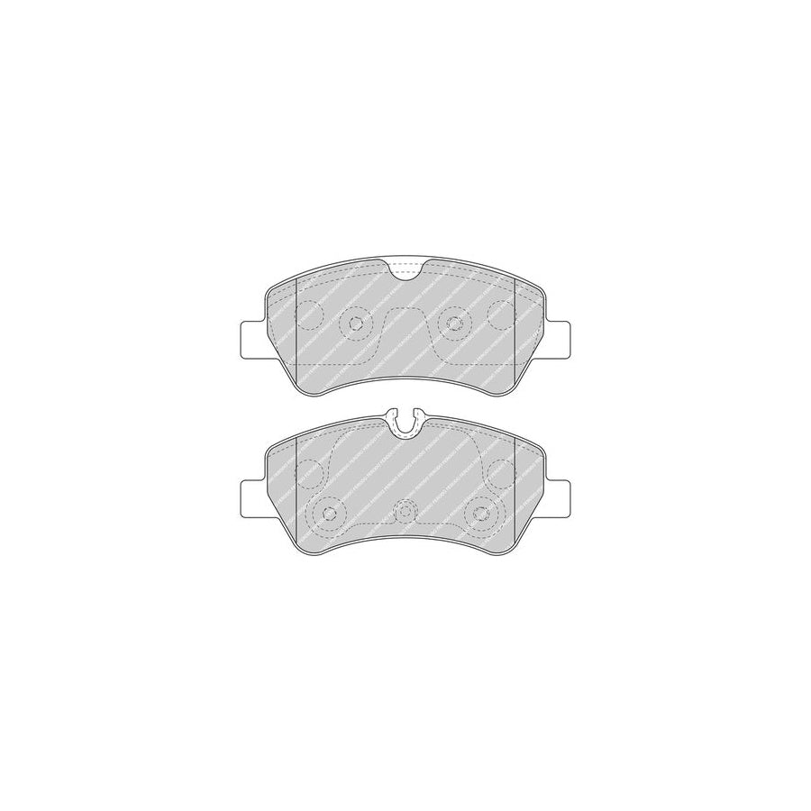 Ferodo Fvr5075 Brake Pad Set Incl Wear Warning Contact With Accessories