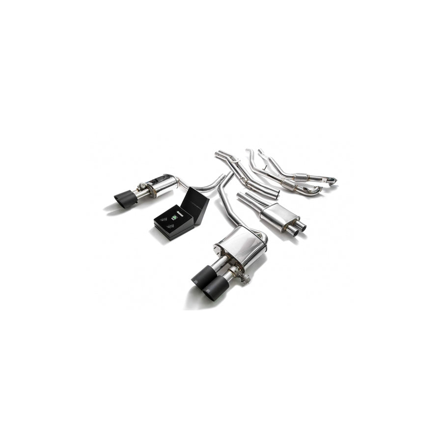 Armytrix AU94S-QS14M Valvetronic Exhaust System Audi S4 | S4 Avant 3.0L V6 Turbo B9 2017-2023 with Quad Matte Black 3.5" | Duco Car Parts UK Car Parts