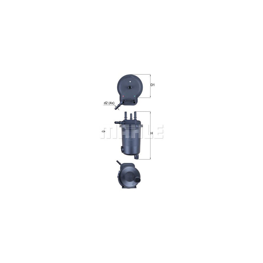 MAHLE ORIGINAL KL 600D Fuel filter In-Line Filter