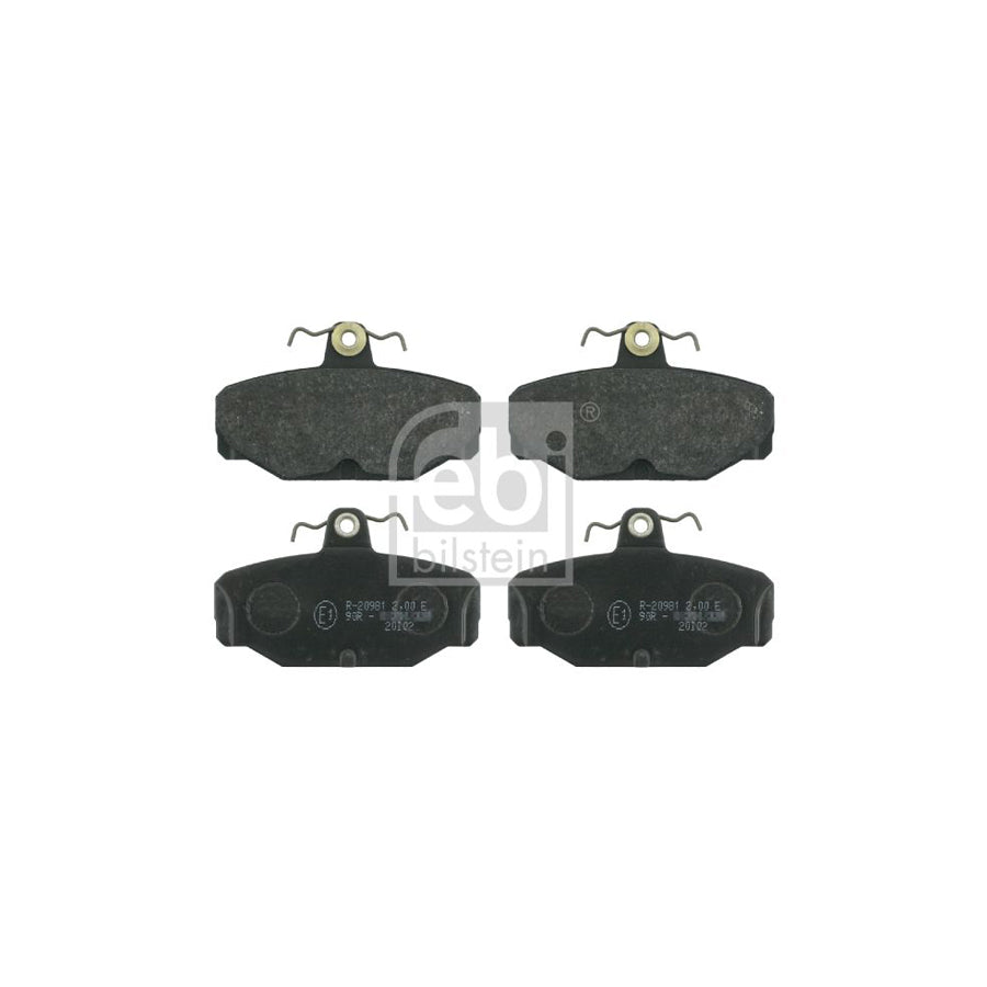 Febi Bilstein 16169 Brake Pad Set Rear Axle Excl Wear Warning Contact