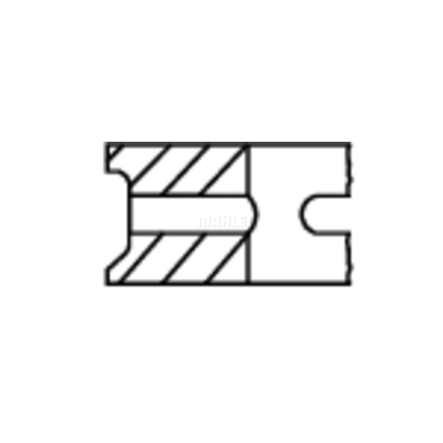 MAHLE ORIGINAL 081 93 N2 Piston Ring Kit Cyl.Bore: 89,5mm