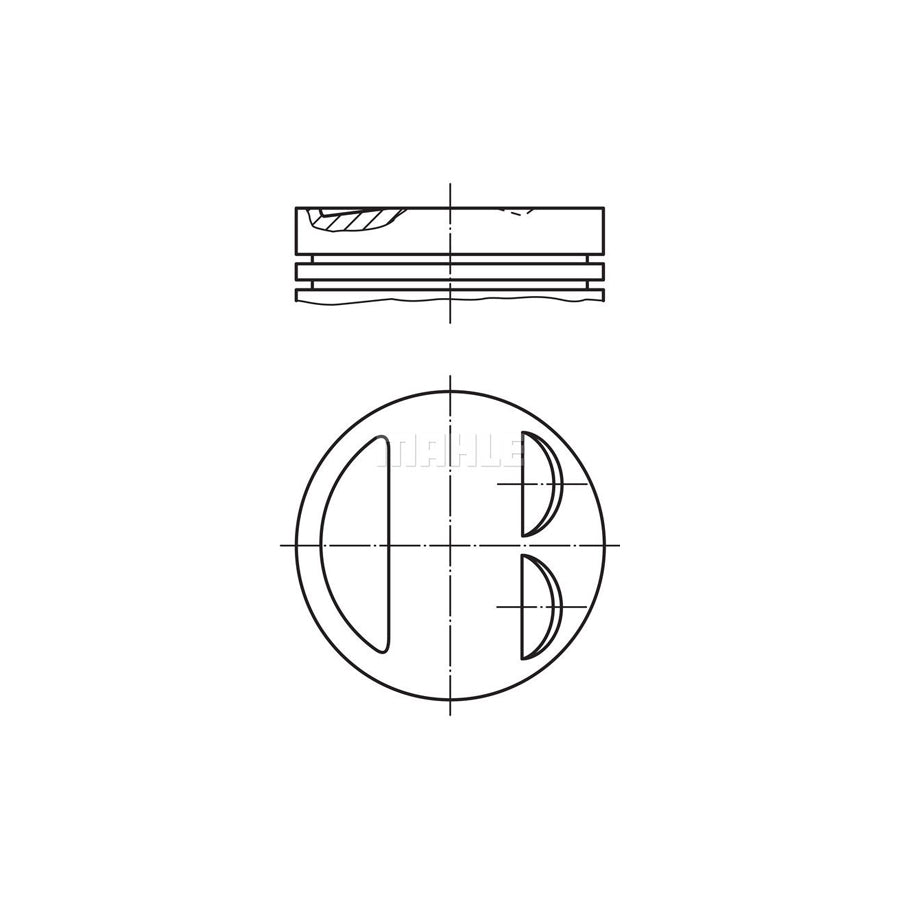 MAHLE ORIGINAL 011 97 00 Piston 95,0 mm