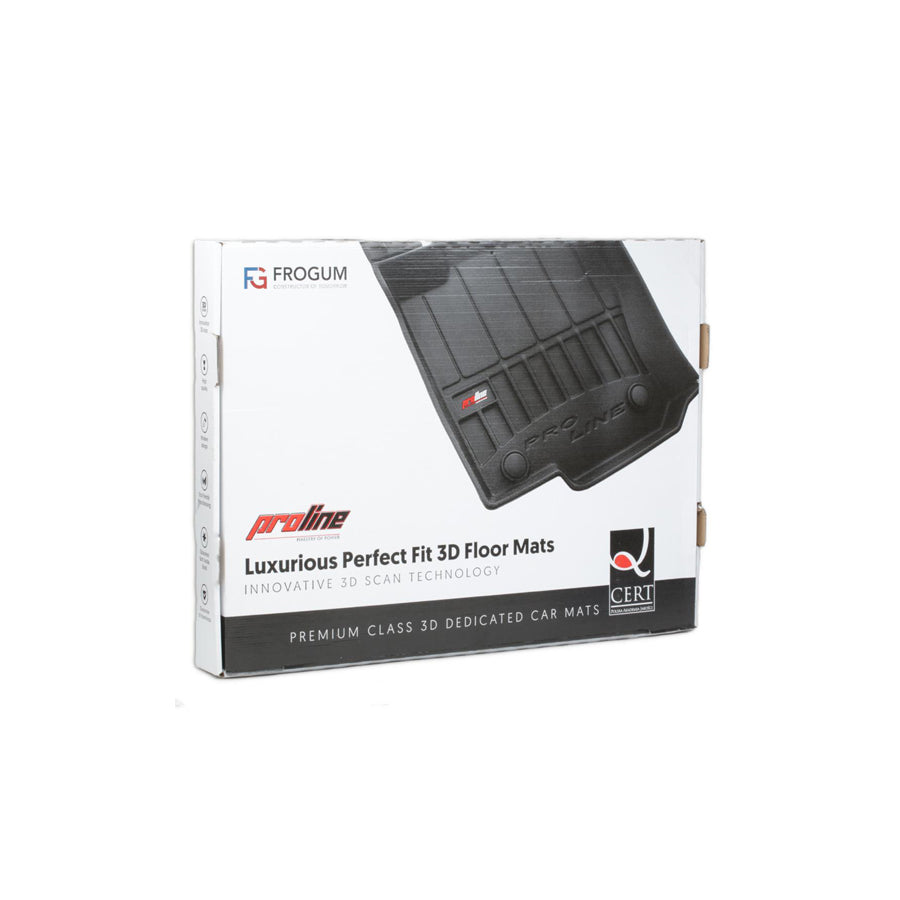 FROGUM 3D408593 Floor mat set for TESLA Model 3 (5YJ3) Elastomer, Front and Rear, Quantity: 4, Black