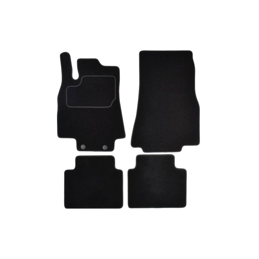 MAMMOOTH A041 MER55 PRM 01 Floor mat set suitable for MERCEDES-BENZ B-Class (W245) Textile, Front and Rear, Quantity: 4, Black