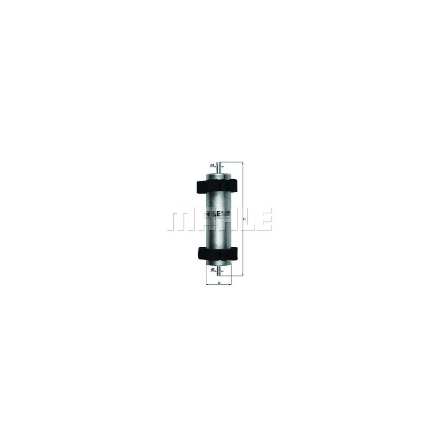 MAHLE ORIGINAL KL 703 Fuel filter for MAZDA Xedos 9 (TA) In-Line Filter