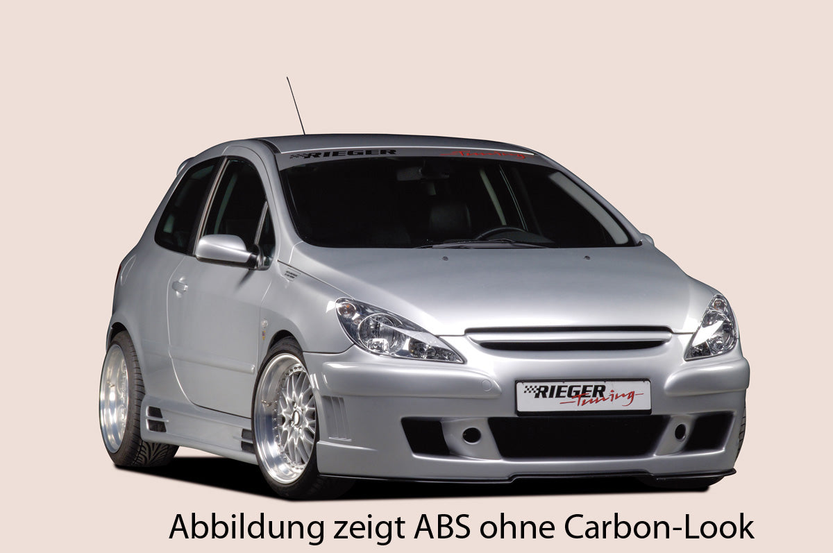 Rieger 00099403 Peugeot 307 Right Side Skirt - Carbon-Look