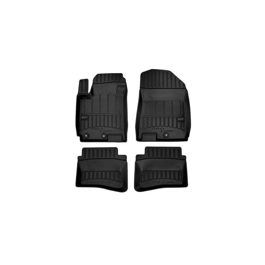 FROGUM Tailored 3D409606 Floor mat set for HYUNDAI i20 II Hatchback (GB, IB) Elastomer, Front and Rear, Quantity: 4, Black, (LHD)