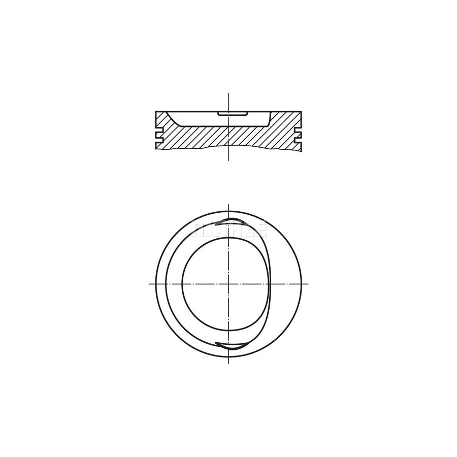 MAHLE ORIGINAL 568 10 00 Piston 83,0 mm
