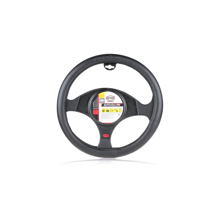 HEYNER SoftComfort Pro 603100 Steering wheel cover Black, ?: 37-39cm, PVC