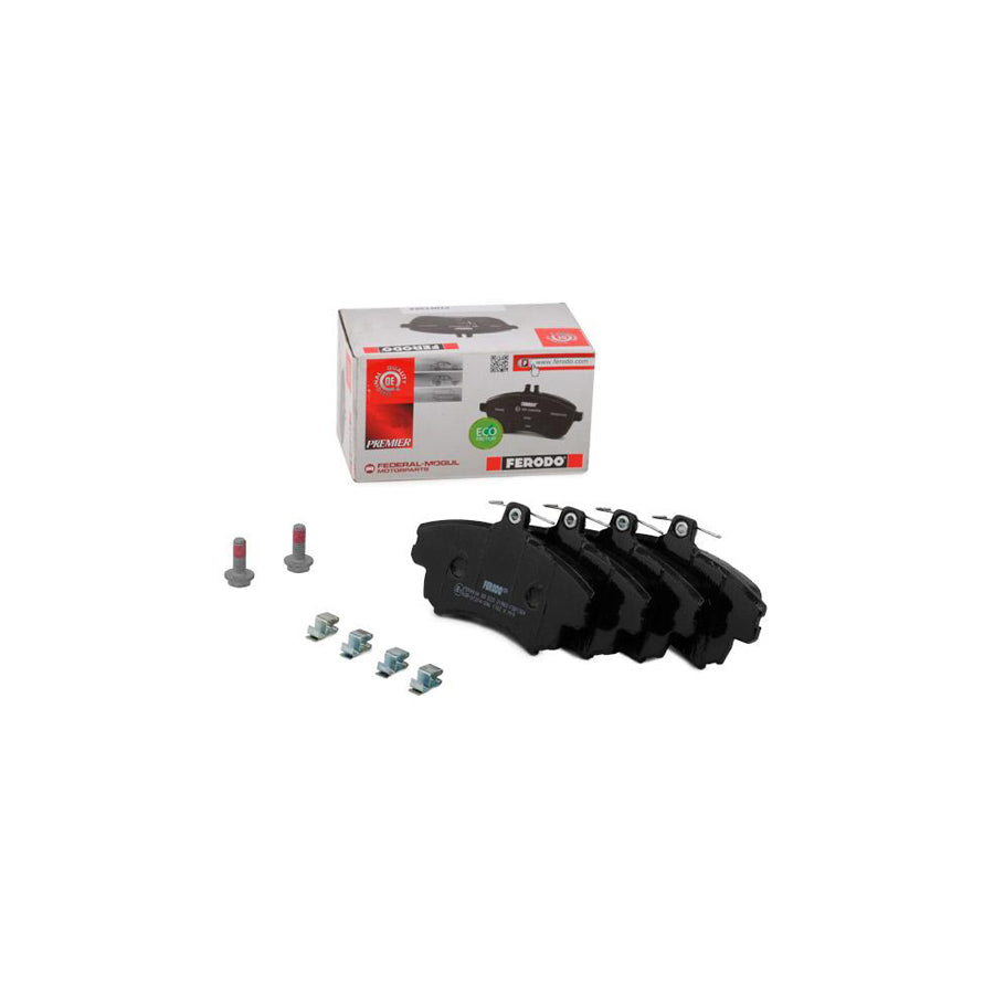 Ferodo Premier Eco Friction Fdb1384 Brake Pad Set With Acoustic Wear Warning With Brake Caliper Screws With Accessories