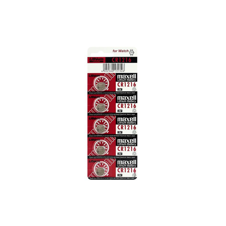 Maxell CR1216 Lithium B5 (Card of 5) | Duco Car Parts UK Car Parts