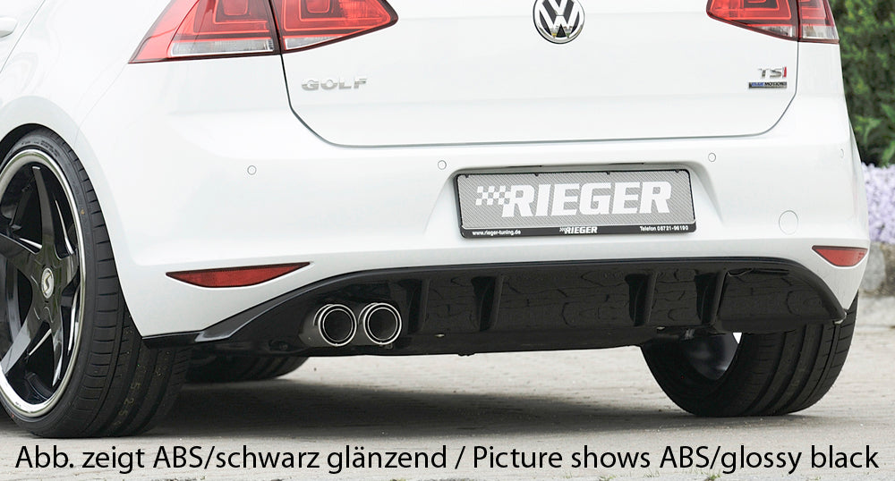 Rieger 00059557 VW Mk7 Golf GTD Rear Diffuser