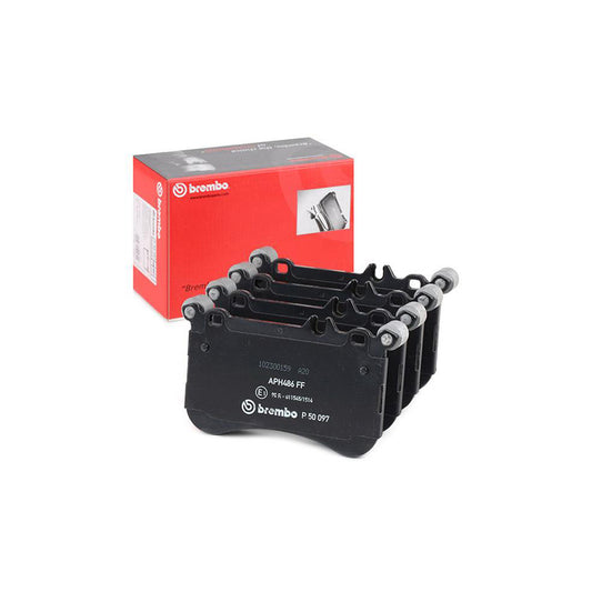 Brembo P 50 097 Brake Pad Set Prepared For Wear Indicator With Counterweights