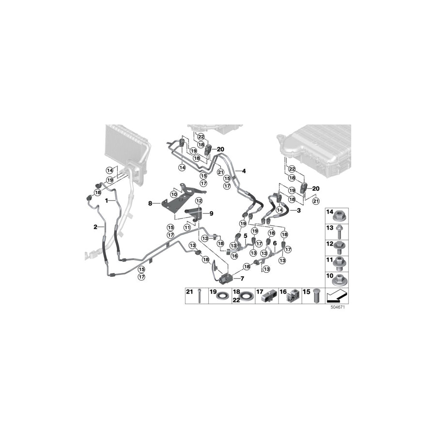 Genuine BMW 64539354580 G05 Pressure Line, Underfloor (Inc. X5 45eX) | Duco Car Parts UK Car Parts