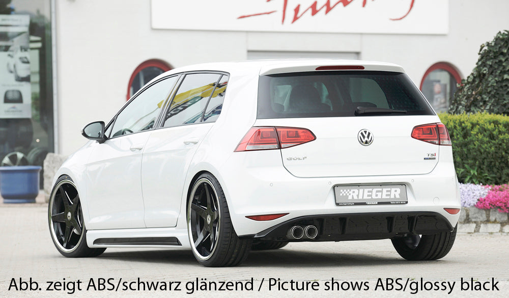 Rieger 00059557 VW Mk7 Golf GTD Rear Diffuser