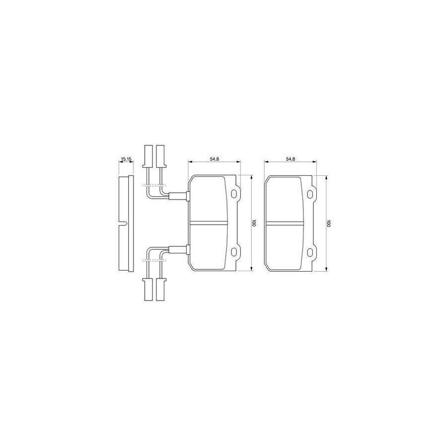 Bosch 0986469441 Brake Pad Set BP750