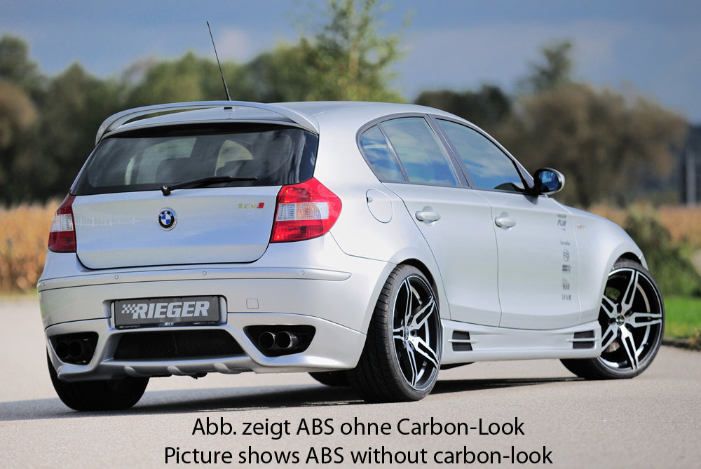 Rieger 00099529 BMW 1 Series E87 Right Side Skirt - Carbon-Look