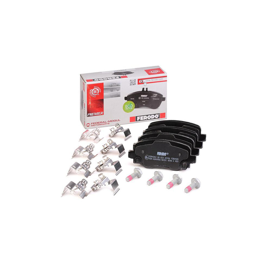 Ferodo Fdb4925 Brake Pad Set With Acoustic Wear Warning With Accessories
